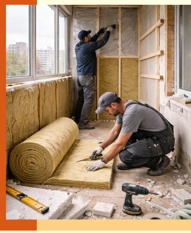 Утепление балкона под ключ в Торжке качественно и быстро